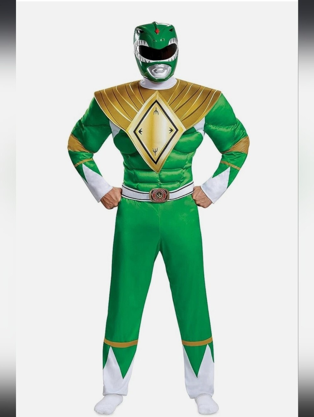 Mighty Morphin Power Rangers Green Ranger Classic Muscle Costume Adult Size XXL